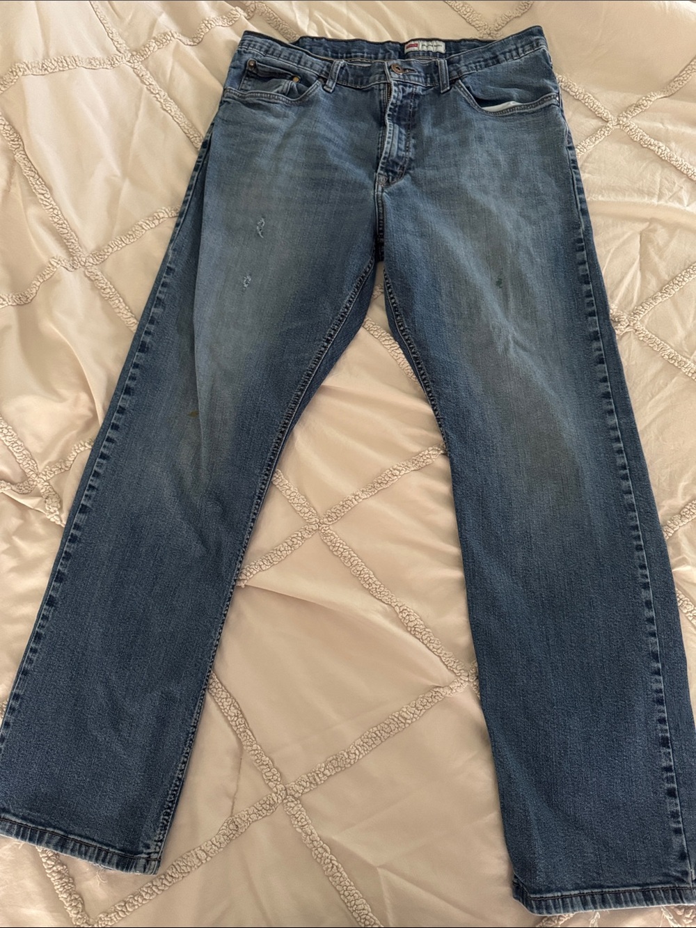 Wrangler Men's Blue Relaxed Bootcut Jeans